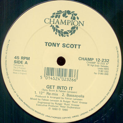 Tony Scott : Get Into It (12")