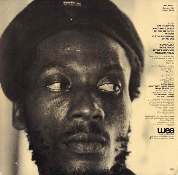 Jimmy Cliff : I Am The Living (LP, Album, RE)