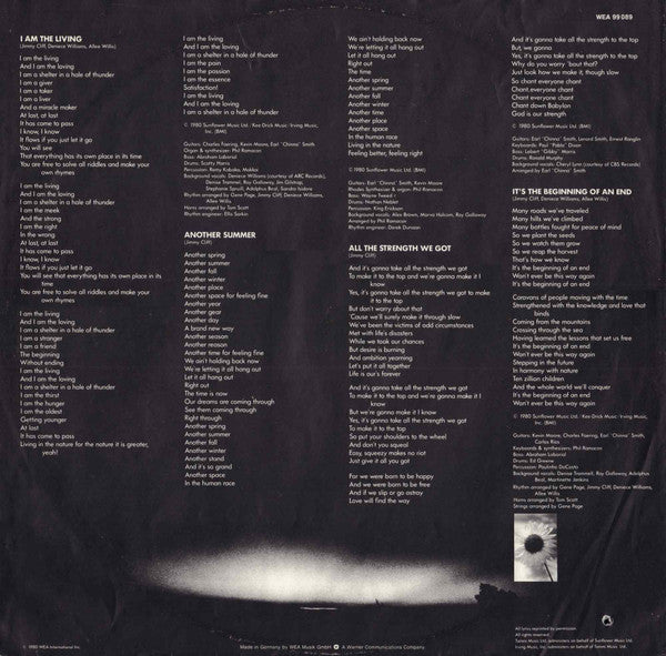 Jimmy Cliff : I Am The Living (LP, Album, RE)