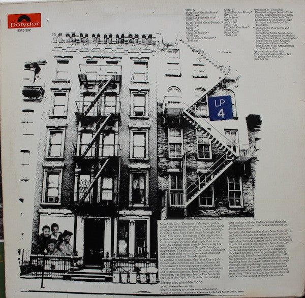 New York City : I'm Doin' Fine Now (LP, Album)