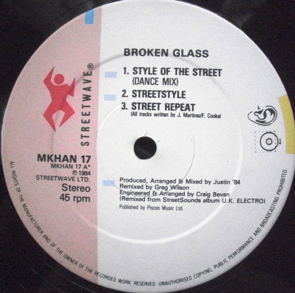 Broken Glass : Style Of The Street (12")