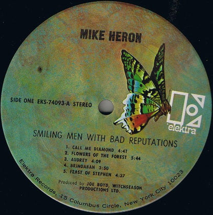 Mike Heron (2) : Smiling Men With Bad Reputations (LP, Album, Pit)