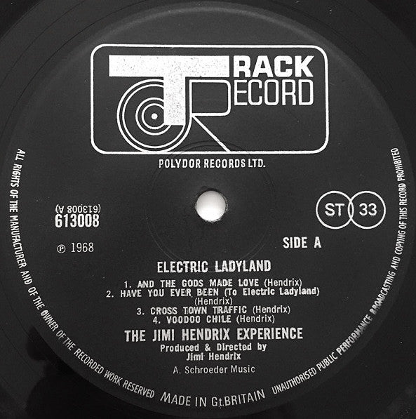 The Jimi Hendrix Experience : Electric Ladyland (2xLP, Album, Gho)