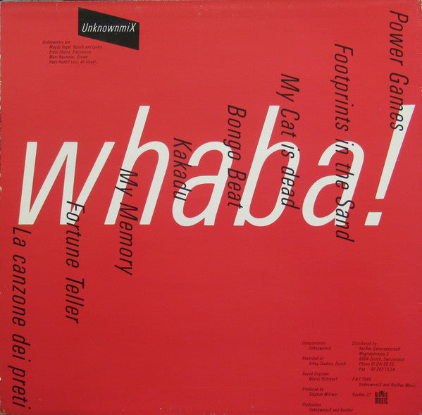 UnknownmiX : Whaba! (LP, Album)