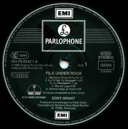 Eddy Grant : File Under Rock (LP, Album)