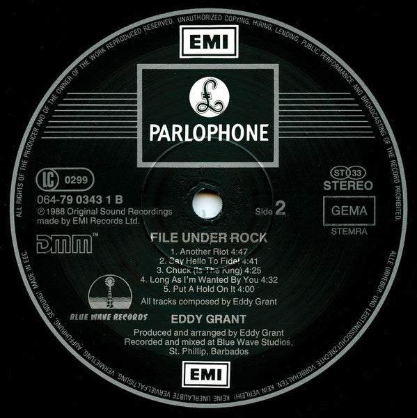 Eddy Grant : File Under Rock (LP, Album)