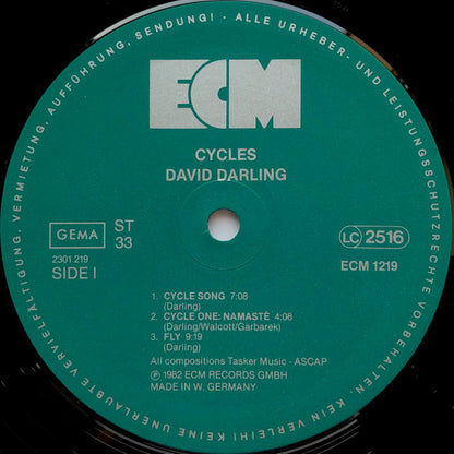David Darling : Cycles (LP, Album)