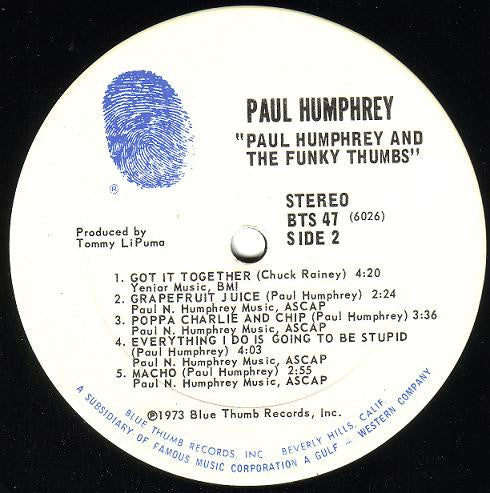 Paul Humphrey : Supermellow (LP, Album)