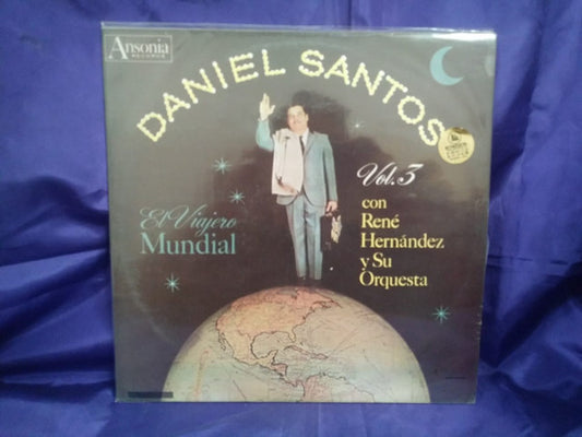 Daniel Santos Con  Rene Hernandez Y Su Orquesta : El Viajero Mundial Vol. 3  (LP)