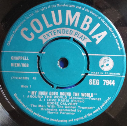Eddie Calvert : My Horn Goes Round The World (7", EP, Mono)