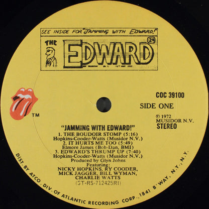 Nicky Hopkins, Ry Cooder, Mick Jagger, Bill Wyman, Charlie Watts : Jamming With Edward! (LP, Album, RI )