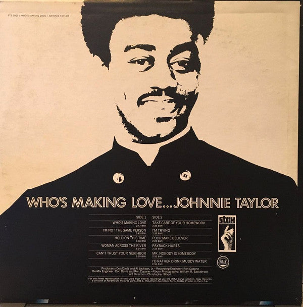 Johnnie Taylor : Who's Making Love (LP, Album, Pit)