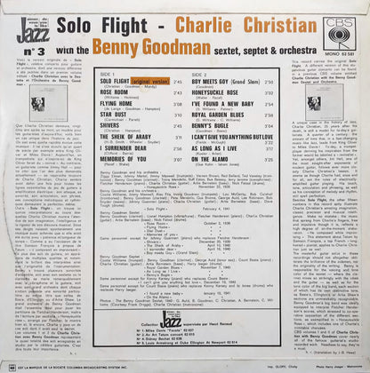 Charlie Christian With Benny Goodman Sextet, Benny Goodman Septet And Benny Goodman And His Orchestra : Solo Flight (LP)