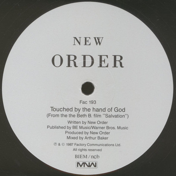 New Order : Touched By The Hand Of God (12")