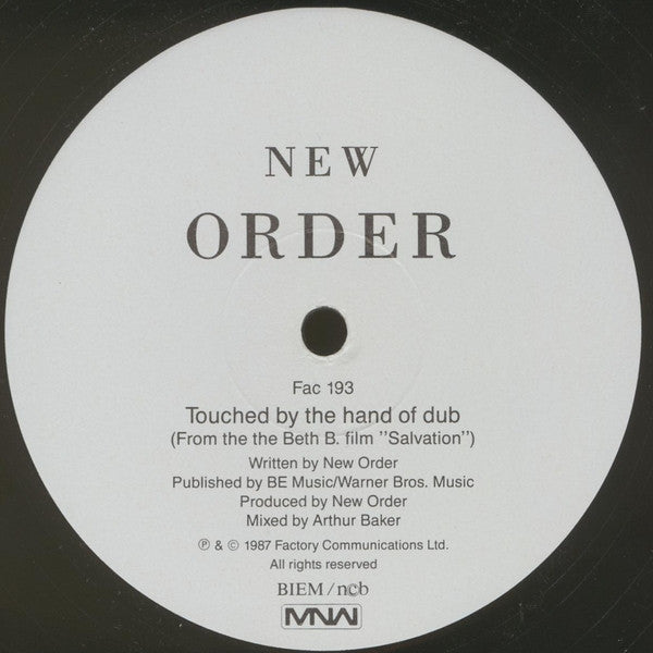 New Order : Touched By The Hand Of God (12")