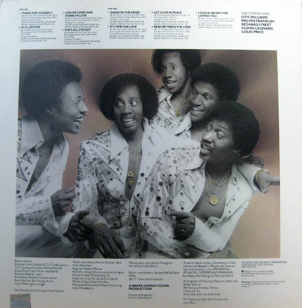 The Temptations : Hear To Tempt You (LP, Album, Pre)
