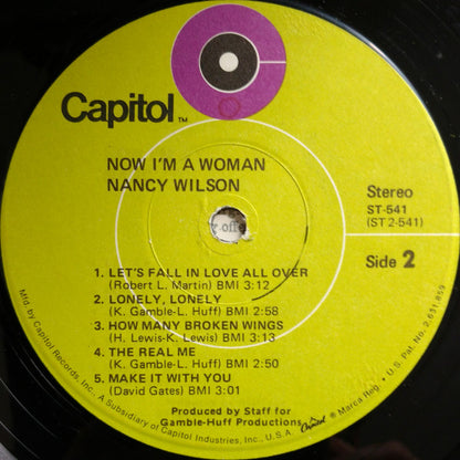 Nancy Wilson : Now I'm A Woman (LP, Album, Win)