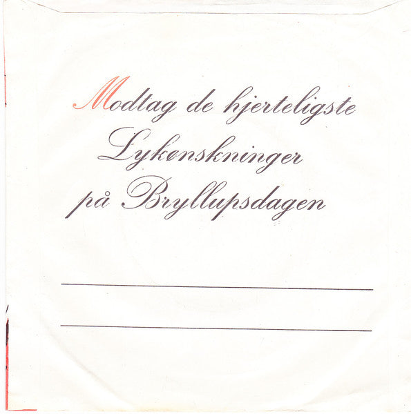 Statsradiofoniens Underholdningsorkester : Brudevals (7", Single, RE)