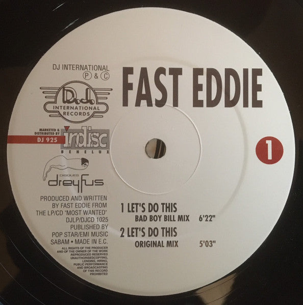 "Fast" Eddie Smith : Let's Do This (12")