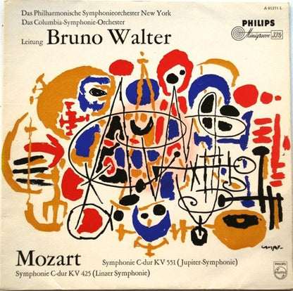 Wolfgang Amadeus Mozart, Philharmonic-Symphony Orchestra Of New York, Columbia Symphony Orchestra, Bruno Walter : Symphonie C-Dur KV 551 (Jupiter-Symphonie) / Symphonie C-Dur KV 425 (Linzer Symphonie) (LP, Comp, Mono)