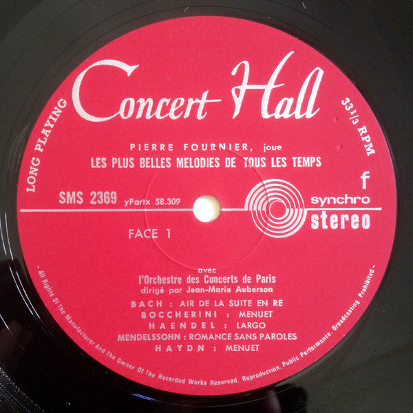 Pierre Fournier : Joue Les Plus Belles Mélodies De Tous Les Temps (LP, Album)