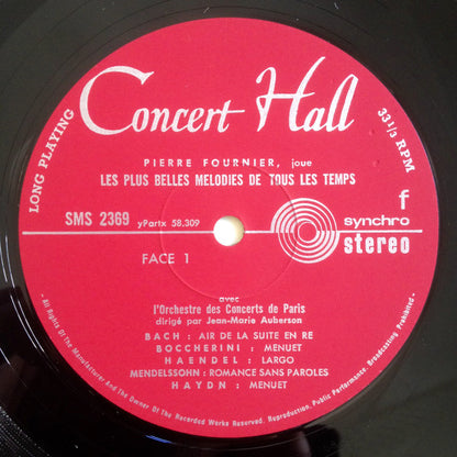 Pierre Fournier : Joue Les Plus Belles Mélodies De Tous Les Temps (LP, Album)