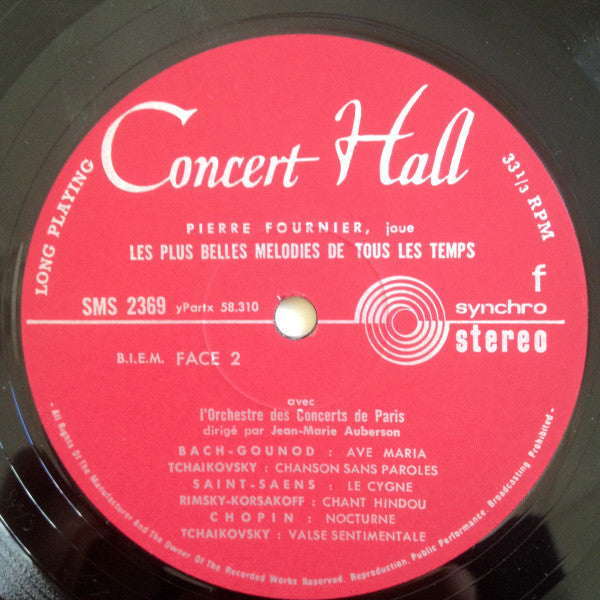 Pierre Fournier : Joue Les Plus Belles Mélodies De Tous Les Temps (LP, Album)