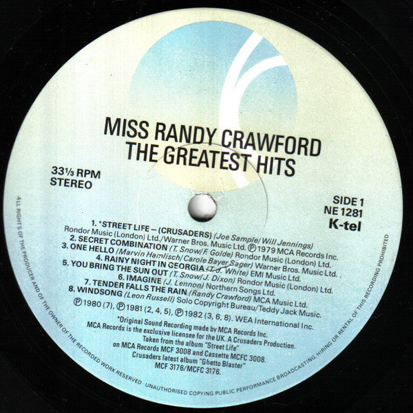 Randy Crawford : The Greatest Hits (LP, Comp)