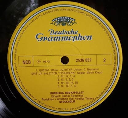 Johan Helmich Roman, Johann Gottlieb Naumann, Joseph Martin Kraus — Kungliga Hovkapellet / Charles Farncombe : Drottningholmsmusiken (LP)