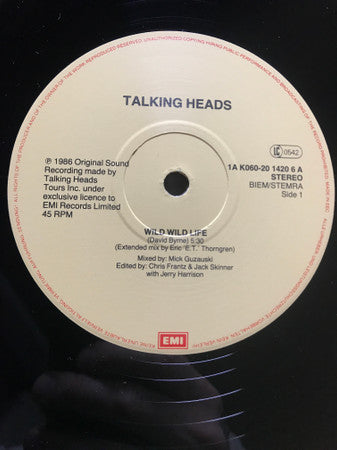 Talking Heads : Wild Wild Life (12", Maxi)