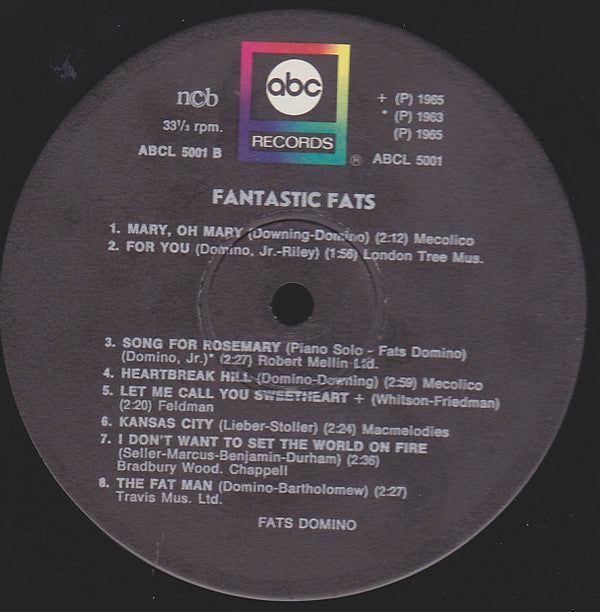 Fats Domino : Fantastic Fats (LP, Comp)