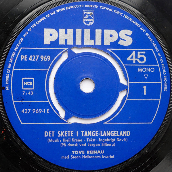 Tove Reinau : Det Skete I Tange-langeland (7", Mono)