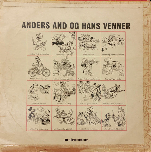 Unknown Artist : Anders And Og Hans Venner (LP, Comp)