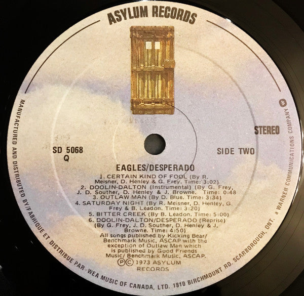 Eagles : Desperado (LP, Album, RE)