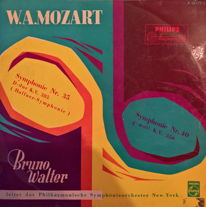 Wolfgang Amadeus Mozart, Bruno Walter Leitet Philharmonic-Symphony Orchestra Of New York : Symphonien Nr. 35 - Symphonien Nr. 40 (LP, Album)