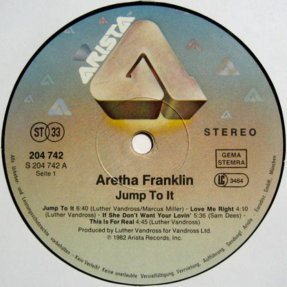 Aretha Franklin : Jump To It (LP, Album)