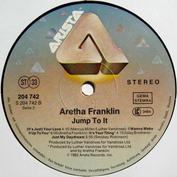 Aretha Franklin : Jump To It (LP, Album)