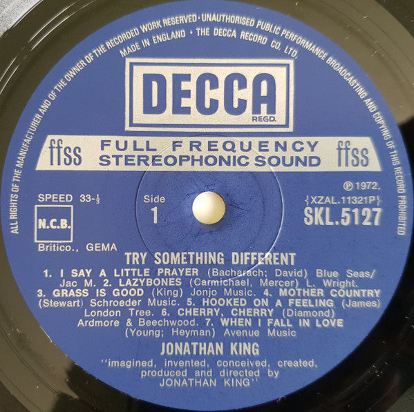 Jonathan King : Try Something Different (LP)