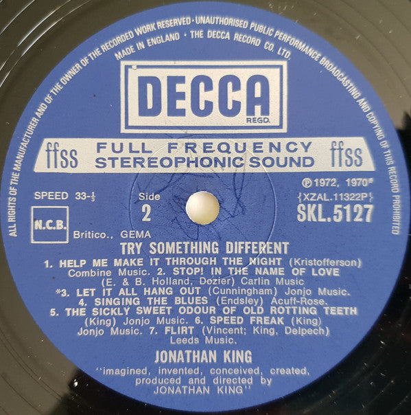 Jonathan King : Try Something Different (LP)