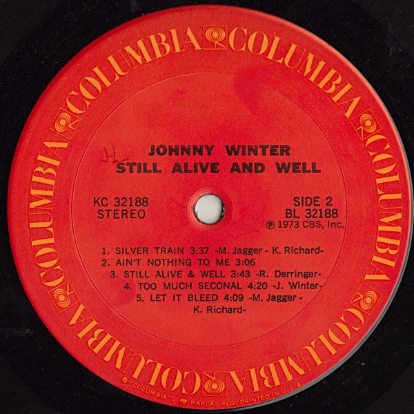 Johnny Winter : Still Alive And Well (LP, Album)