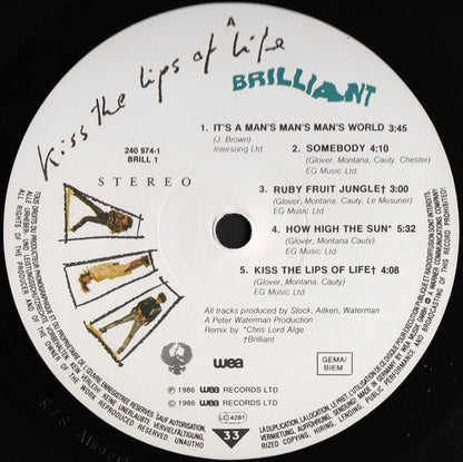 Brilliant : Kiss The Lips Of Life (LP, Album)