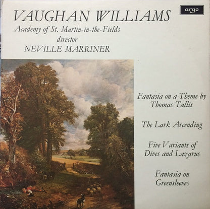 Ralph Vaughan Williams - The Academy Of St. Martin-in-the-Fields Director: Sir Neville Marriner : Fantasia On A Theme By Thomas Tallis / The Lark Ascending / Five Variants Of Dives And Lazarus / Fantasia On Greensleeves (Vaughan Williams Concert) (LP, Album)