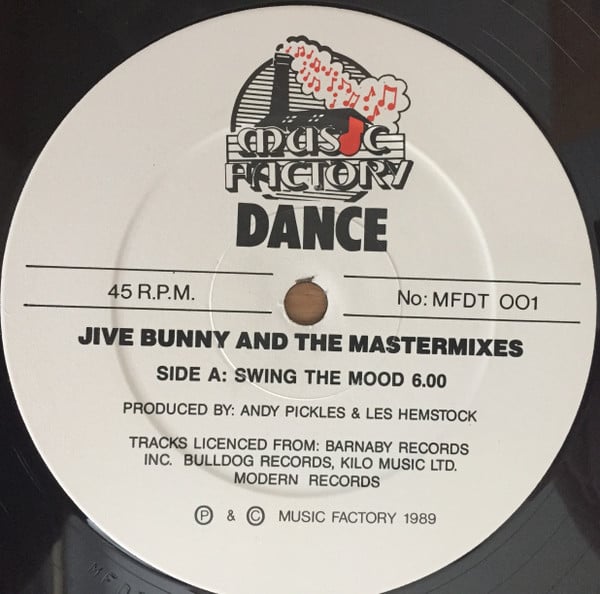 Jive Bunny And The Mastermixers : Swing The Mood (12", Single, CBS)