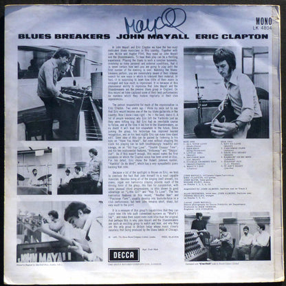 John Mayall With Eric Clapton : Blues Breakers (LP, Album, Mono, RE, J/T)