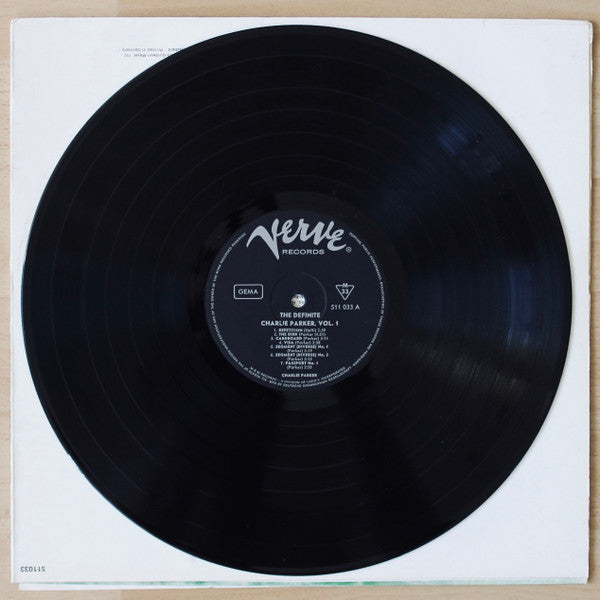 Charlie Parker : The Definite Charlie Parker Vol. 1 - His Verve Recordings In Chronological Order (LP, Comp)