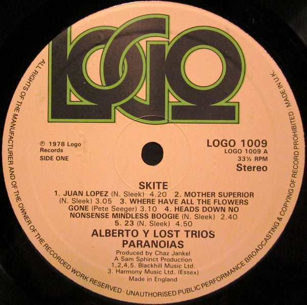 Alberto Y Lost Trios Paranoias : Skite (LP, Album)