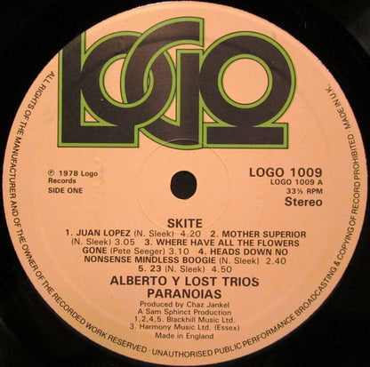 Alberto Y Lost Trios Paranoias : Skite (LP, Album)