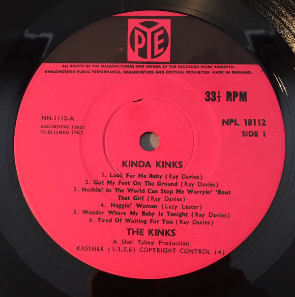 The Kinks : Kinda Kinks (LP, Album, Mono)