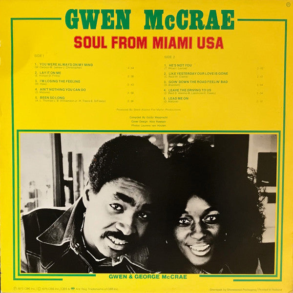 Gwen McCrae : Soul From Miami USA (LP, Comp)