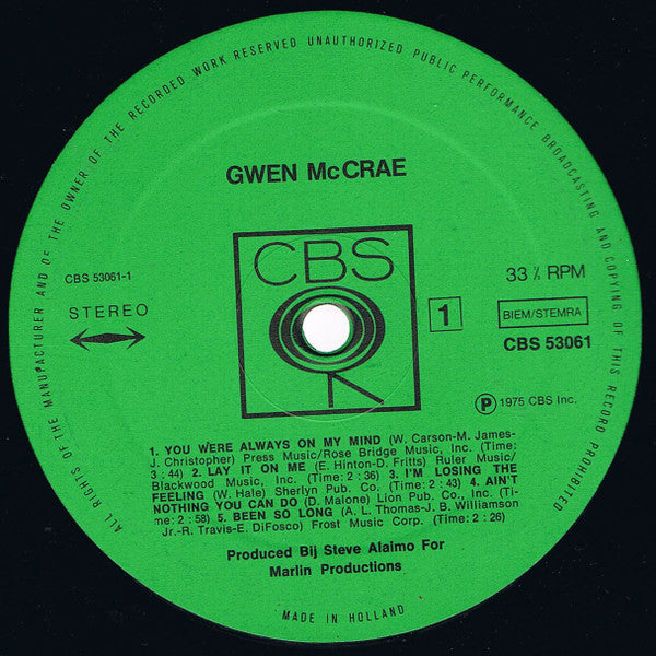 Gwen McCrae : Soul From Miami USA (LP, Comp)